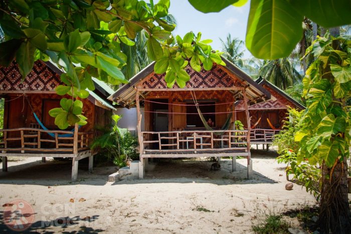 Las cabañas del North Beach en Koh Phangan (Tailandia)