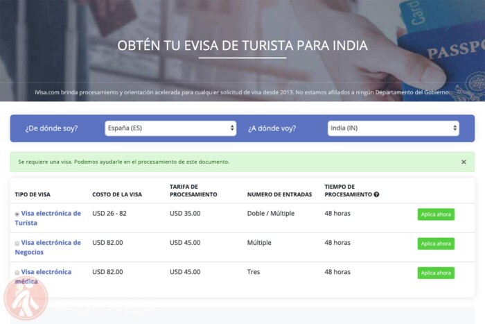 Visado de India online (eVisa) sin complicaciones