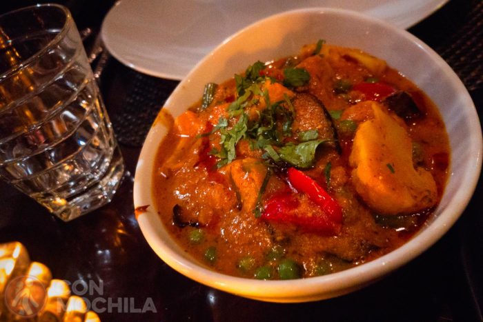 Masala en el plato
