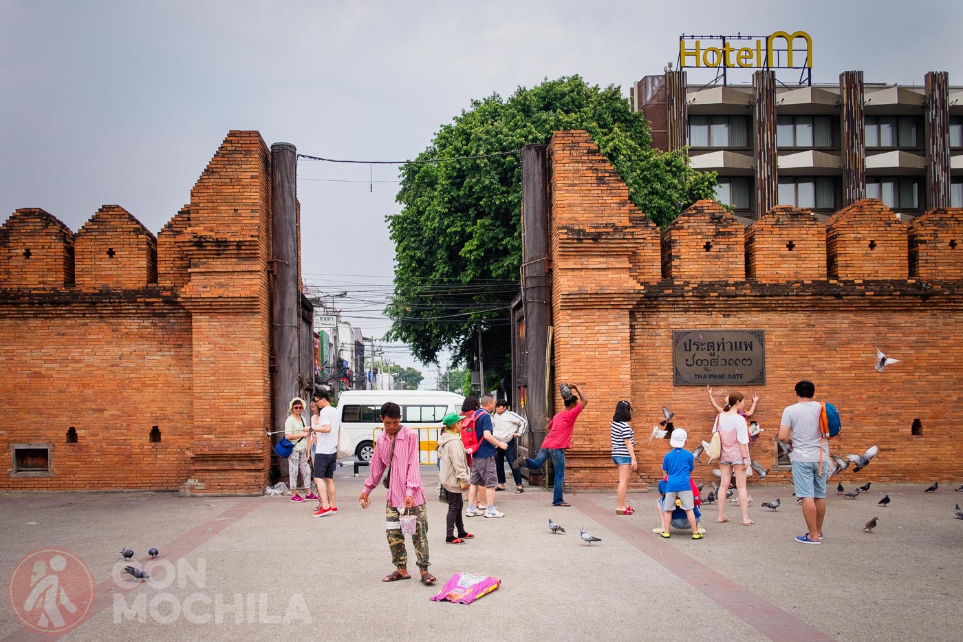 Tha Phae Gate, la más famosa de casco antiguo de Chiang Mai