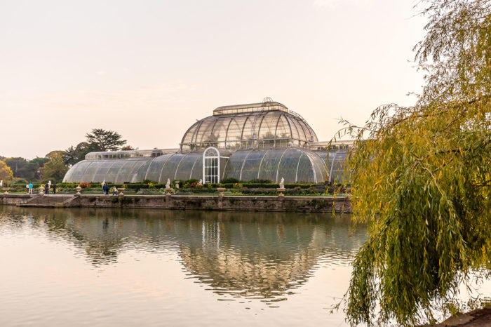 Invernadero de cristal en Kew Gardens