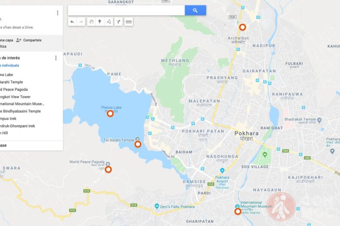 Mapa de Pokhara