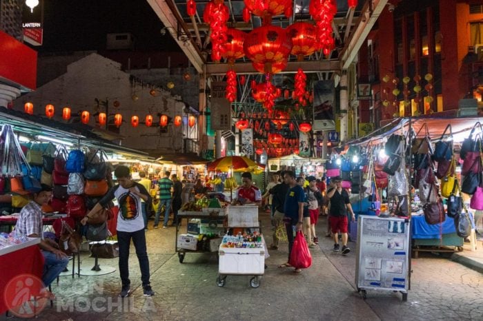 De compras por la chinatown de Kuala Lumpur