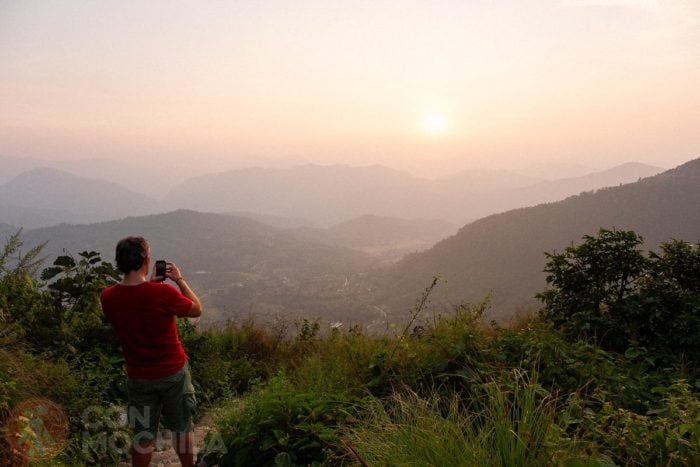  Puesta de sol desde la Gurungche hill