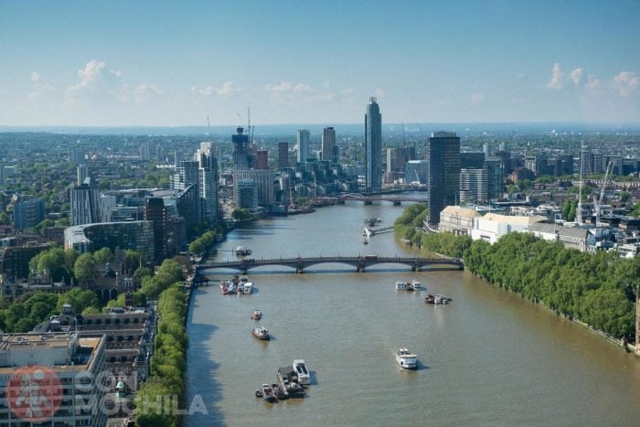 Vistas desde la noria de Londres