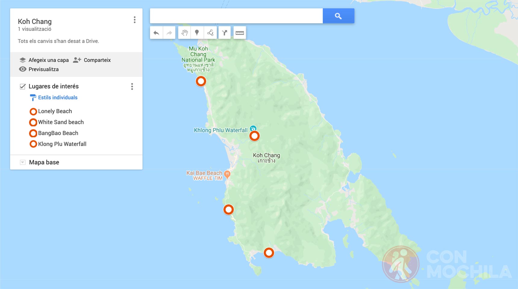 Mapa Koh Chang