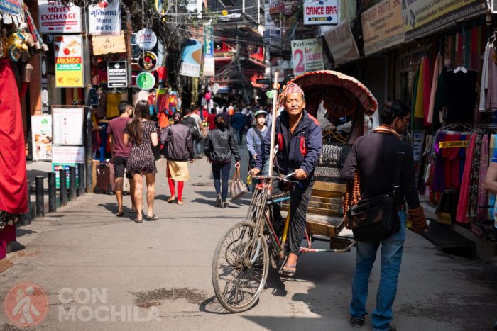 Los rickshaws, los nuevos dueños de un Thamel sin coches