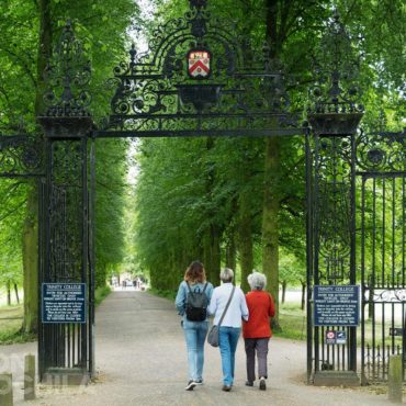 La parte trasera de Trinity college