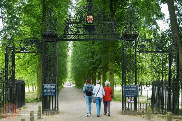 La parte trasera de Trinity college