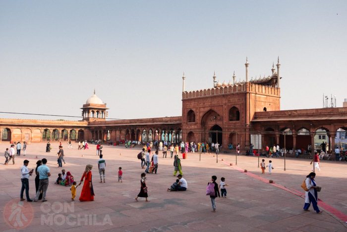 El patio central de la Jama Masjid