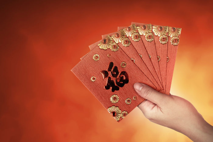 angpao sobre rojo china