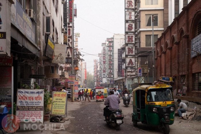 Decrépitos hoteles de Paharganj