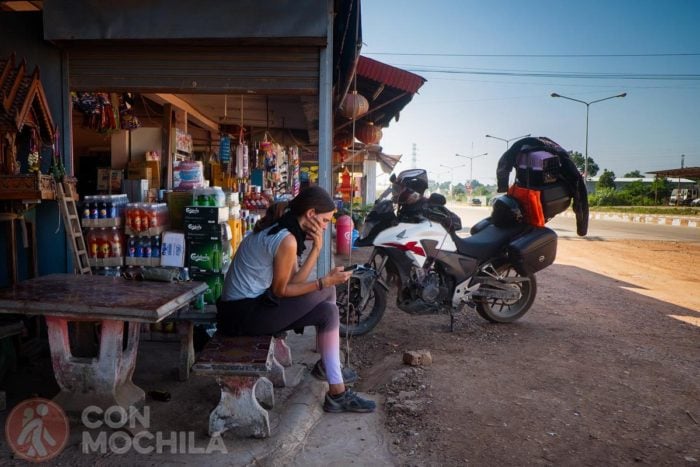Ruta en moto por Laos, a punto de volver a Tailandia