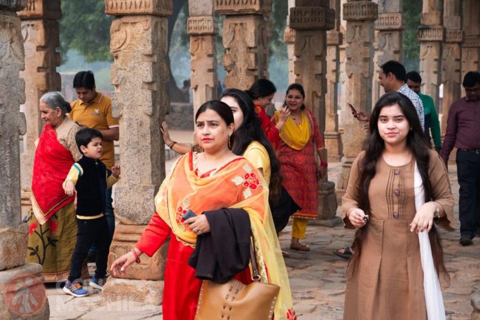 Turistas en el Complejo Qutub