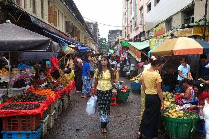 Calles de Yangón