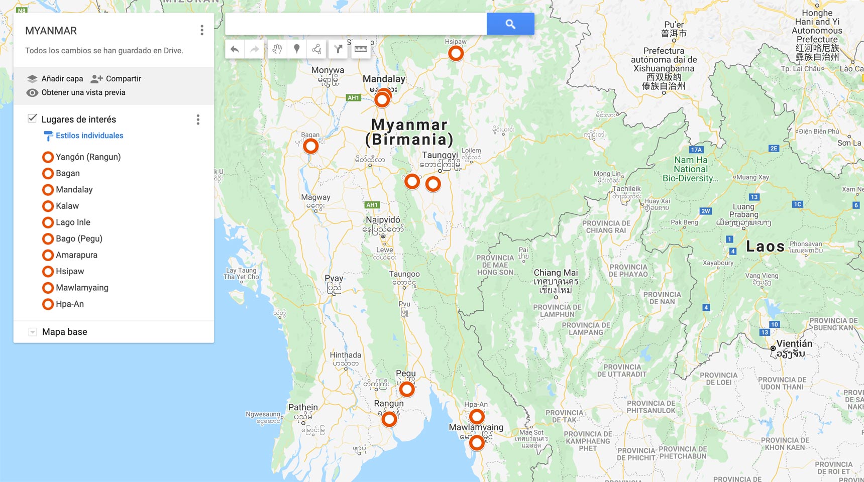 MAPA MYANMAR