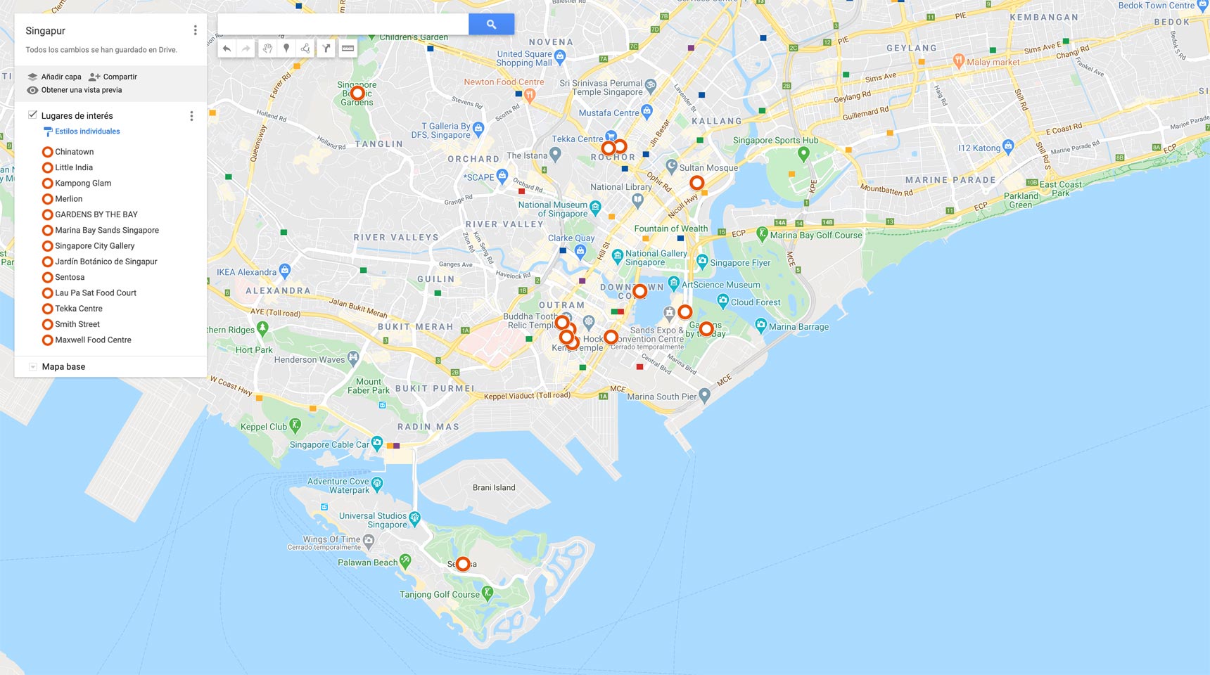 MAPA SINGAPUR