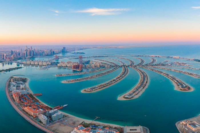 Palm jumeirah island, Dubai