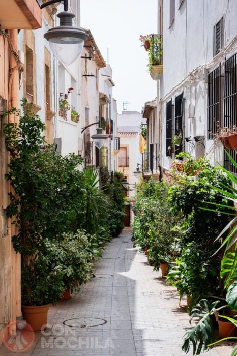 Calles del centro de Jávea