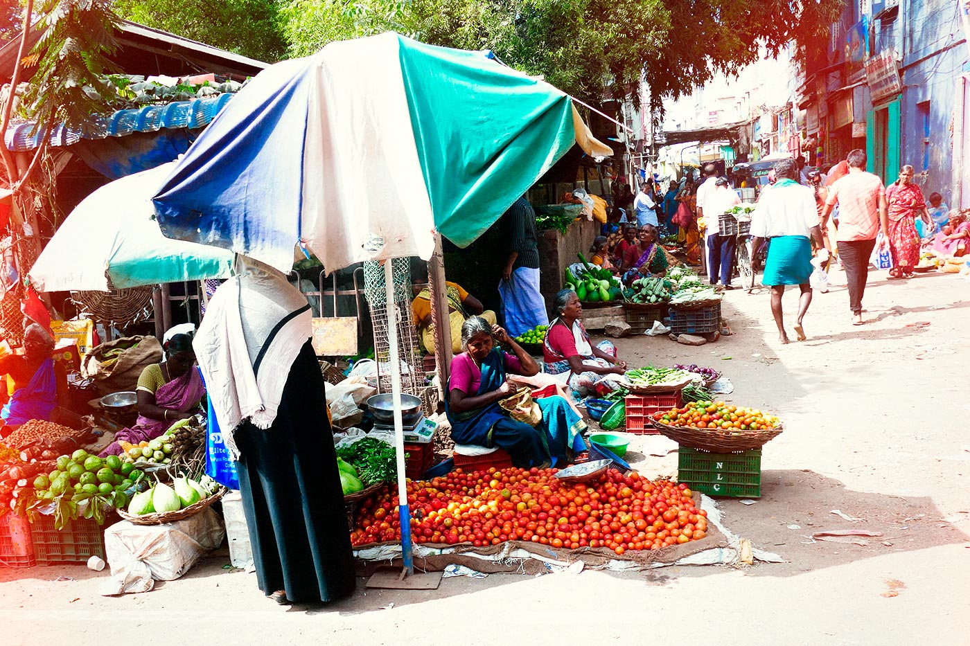 La crónica cósmica. En un bazar de Madurai