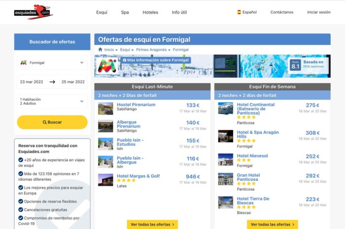 Ofertas de esquí en Formigal