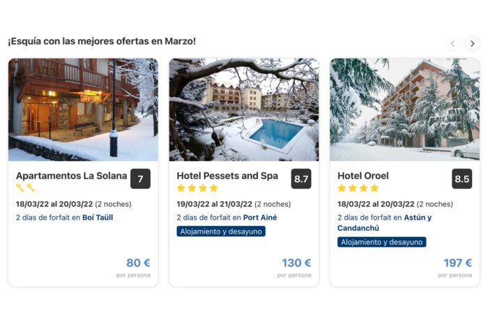 Ofertas de esquí en marzo