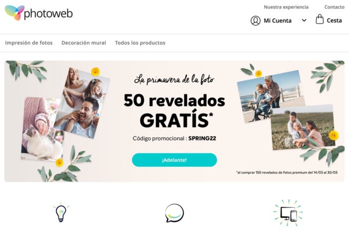 Photoweb, tu web de revelados online