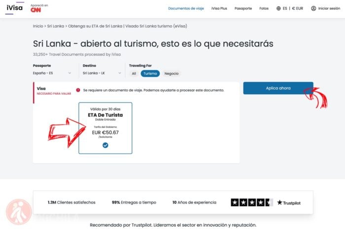 Visado de Sri Lanka online sin complicaciones
