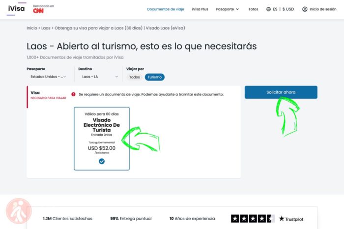 Visado Laos online sin complicaciones