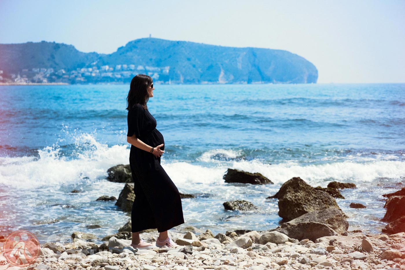 En la playa de Moraira