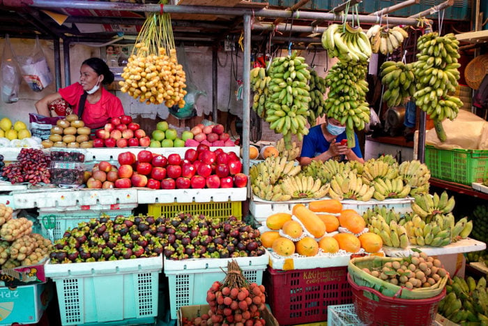 Mercado fruta camboya