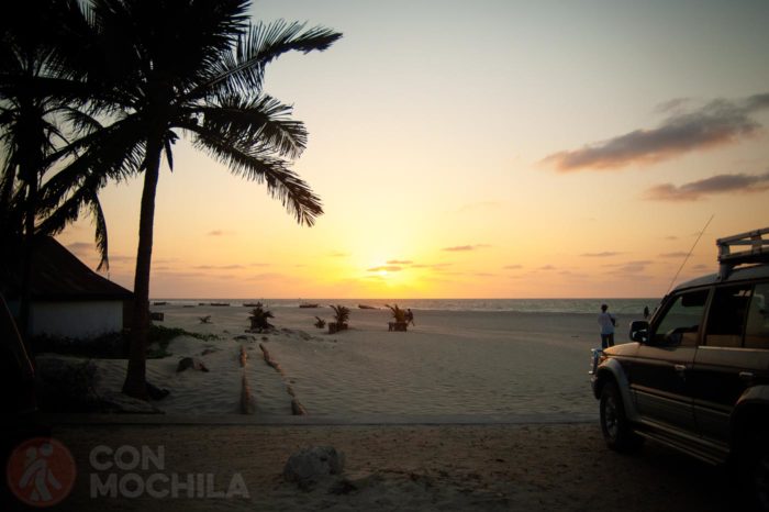 Puesta de sol en Morondava