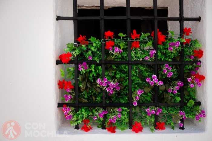 Bonita decoración de ventana