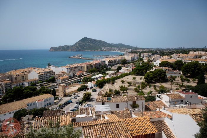 Vistas del puerto de Altea