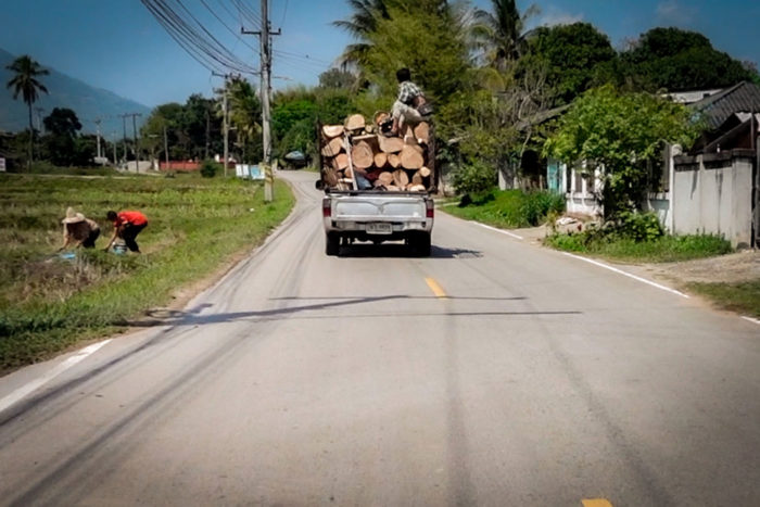 Carretera norte Tailandia Chiang Mai