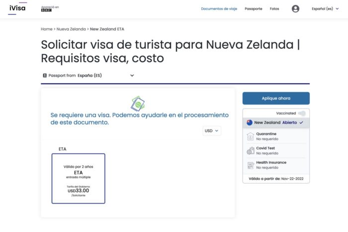 Web de iVisa