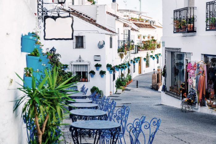 Una calle de Mijas
