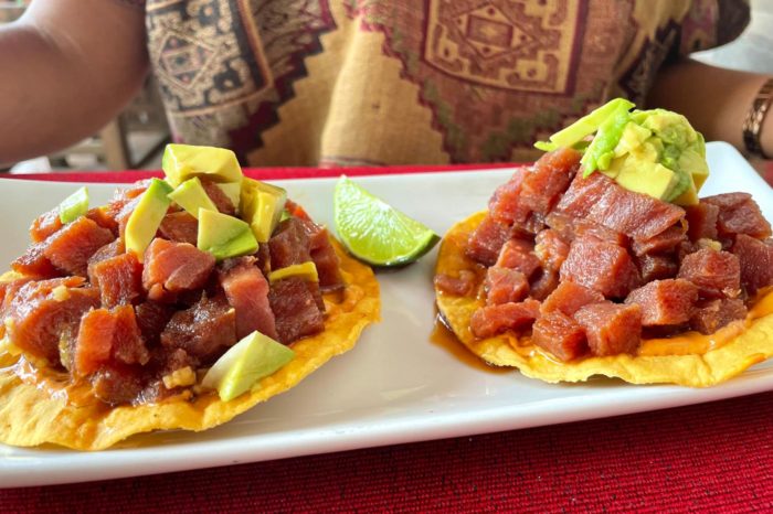 Tostadas de atún del Pacífico