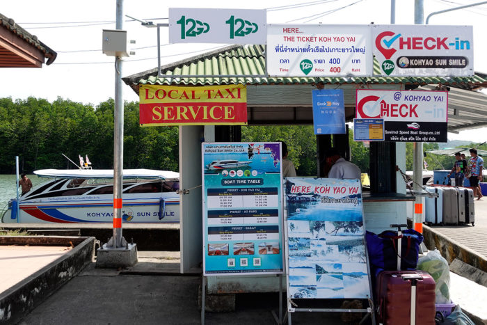 Embarcadero Koh Yao Yai en Phuket Bang Rong