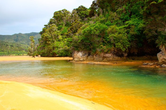 La playa de Totaranui