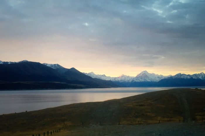 Mt Cook desde el camping lake Pukaki
