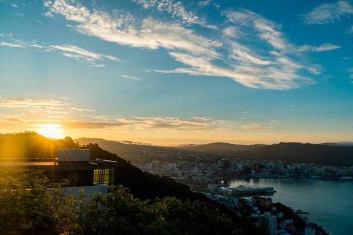 Atardecer desde Mt Victoria con vistas a Wellington