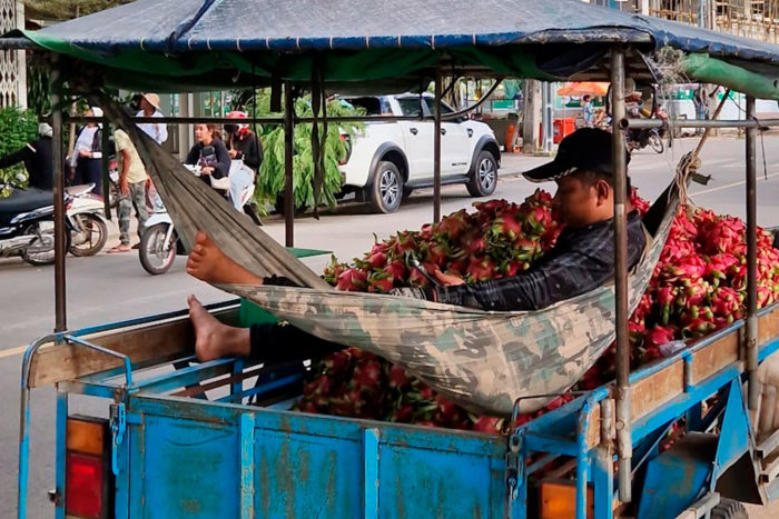 Vendedor en Kampot
