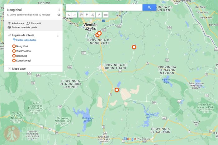 Mapa Nong Khai