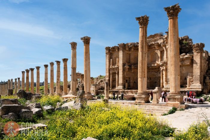 Vista general del Ninfeo de Jerash