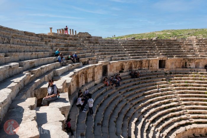 Detalle de los asientos del teatro norte