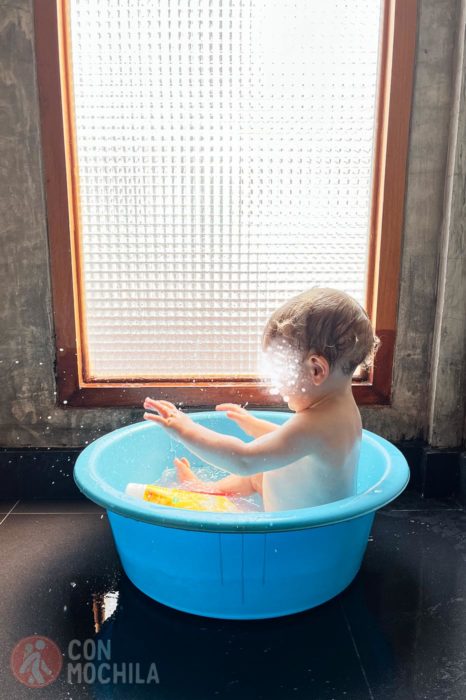 Un baño en un barreño en Chiang Mai