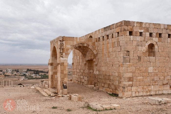 Detalle de una cúpula del castillo Al-Hallabat