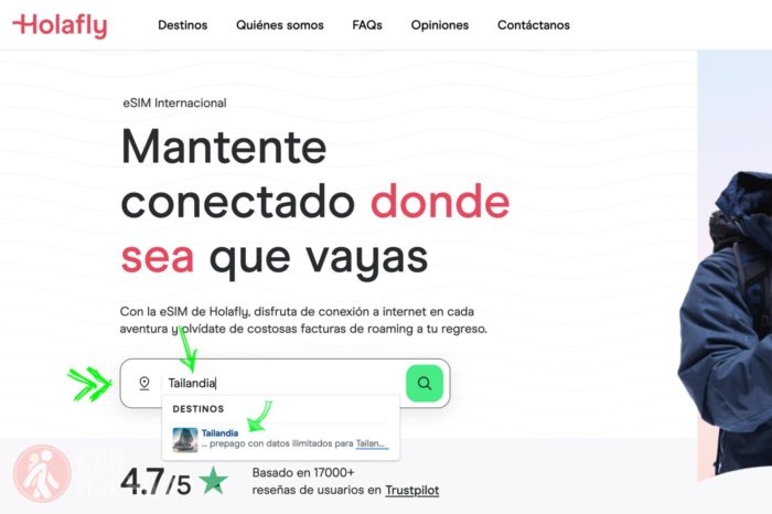 Elige el destino para comprar tu eSIM internacional