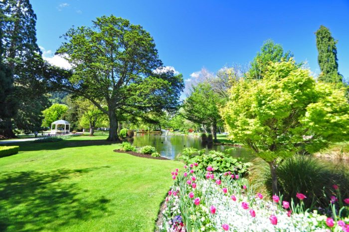 Los jardines botánicos de Queenstown